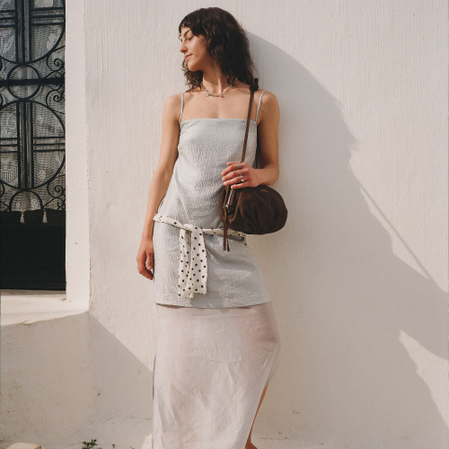 Plis Bag M, brown velvet | Balagan Studio