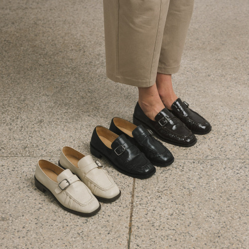 Billie Flats, glossy brown | Balagan Studio