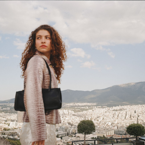 Baguette torebka M, czarny | Balagan Studio