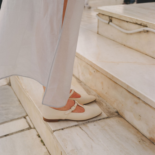 Brigitte baleriny, kremowy | Balagan Studio