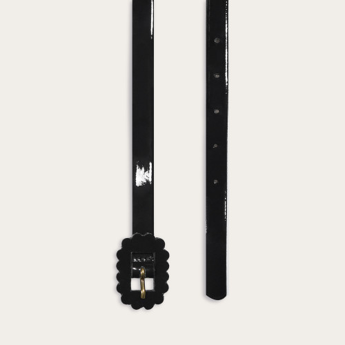 Belt №8, glossy black | Balagan Studio