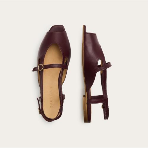 Athena Sandals, burgundy | Balagan Studio