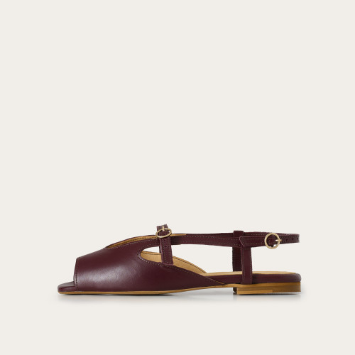 Athena sandały, burgund| Balagan Studio