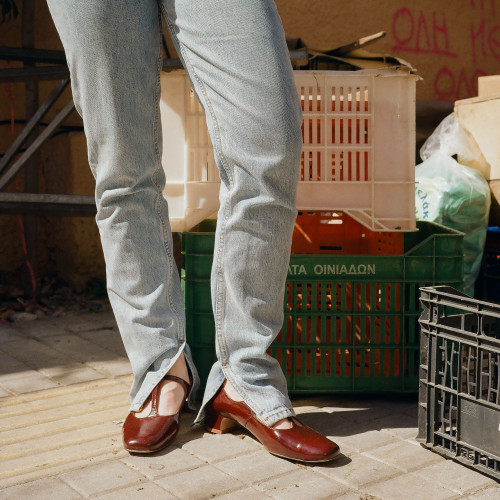 Marlene Heels, glossy bordo | Balagan Studio