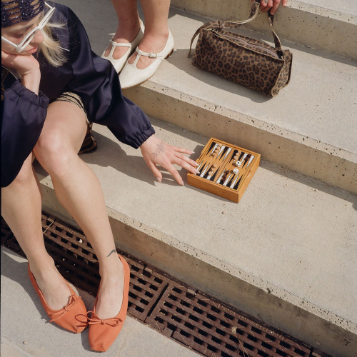 Prima baleriny, brzoskwiniowy nubuk | Balagan Studio