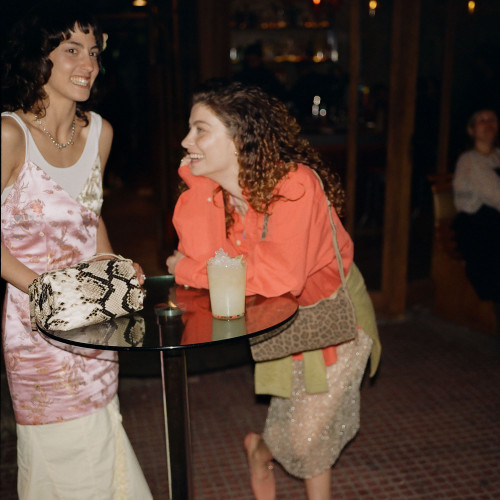 Rofe torebka M, złamana biel wzór pytona | Balagan Studio