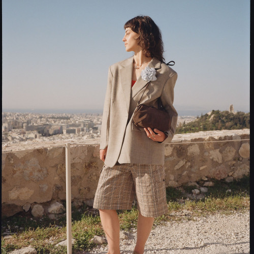 Rofe Bag M, brown velvet | Balagan Studio