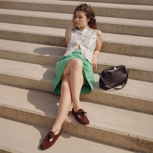 Parpar Flats, dark chocolate velvet | Balagan Studio