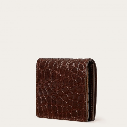 Adon wallet, brown croce