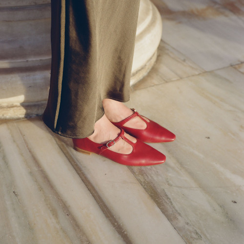 Brigitte baleriny, bordowy | Balagan Studio