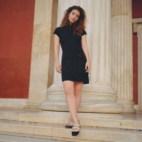 Greta Heels, black & white gloss | Balagan Studio