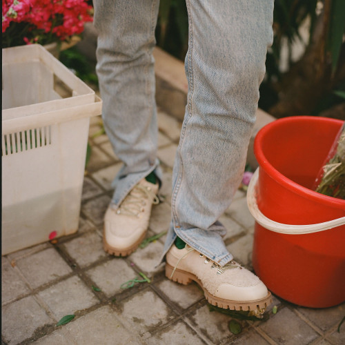 Dolomiti półbuty, jasny welur | Balagan Studio