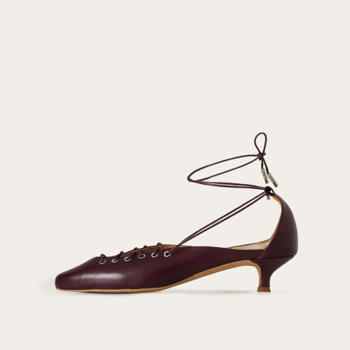 Linda czółenka, burgund | Balagan Studio