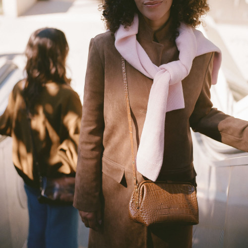 Rofe Bag M, caramel croco | Balagan Studio