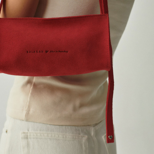 Minnie Bag S, red velvet Balagan ♡ She is Sunday | Balagan Studio