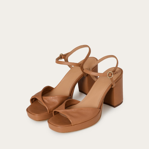 Bianca sandały, karmelowy | Balagan Studio