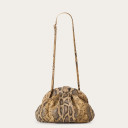 Tola Bag M, beige python pattern