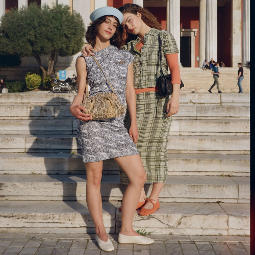 Tola Bag M, beige python pattern | Balagan Studio