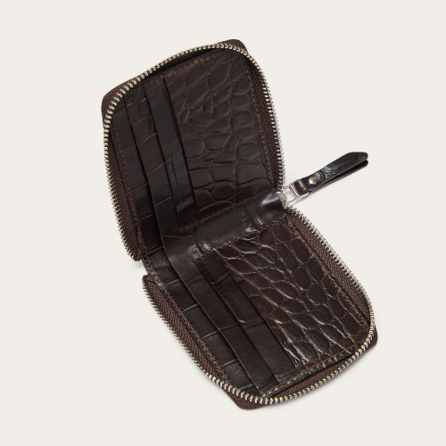 Kis Wallet, brown croco | Balagan Studio
