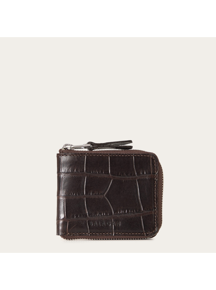 Kis Wallet, brown croco | Balagan Studio