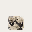 Kis Wallet, off white python pattern