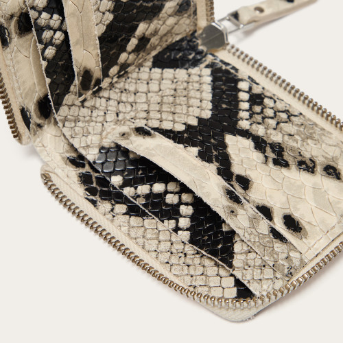 Kis Wallet, off white python pattern | Balagan Studio