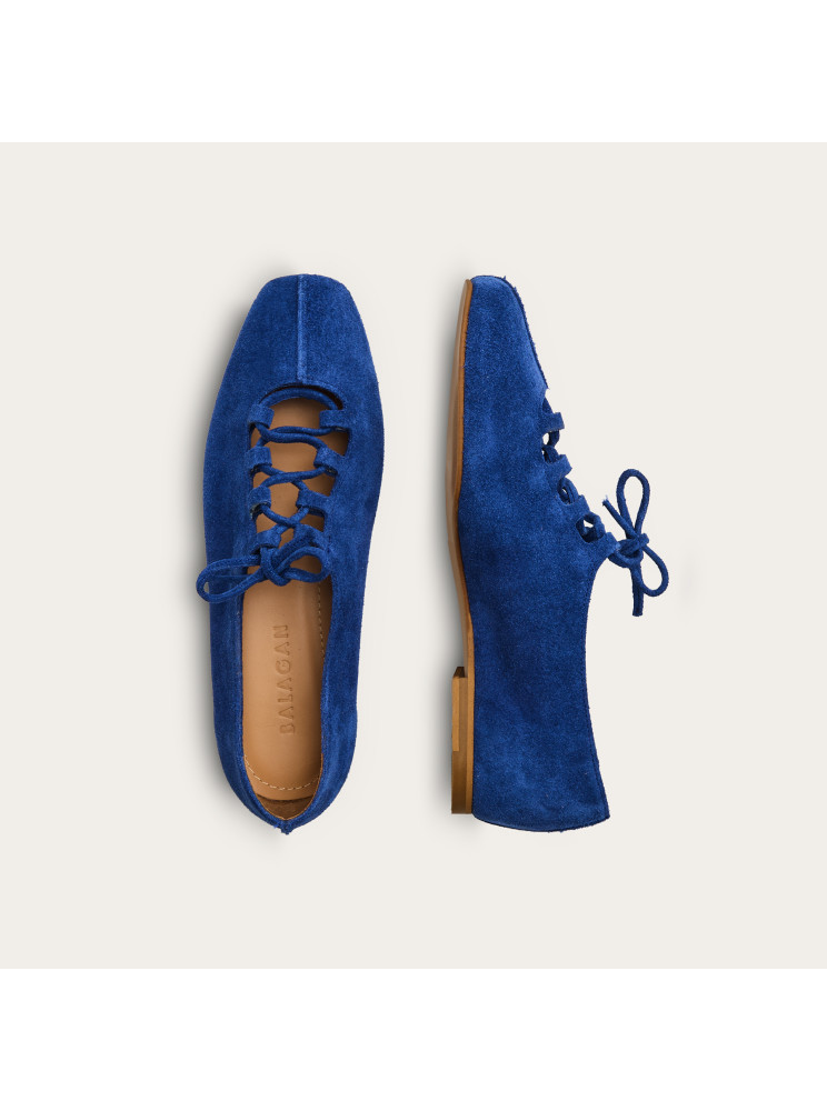 Roma Ballerina, cornflower velvet | Balagan Studio