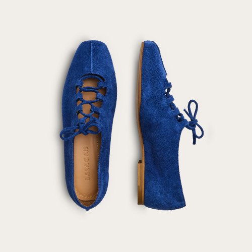 Roma Ballerina, cornflower velvet | Balagan Studio