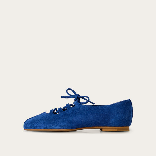 Roma baleriny, chabrowy welur | Balagan Studio