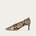 Schpitz Heels, brown python pattern