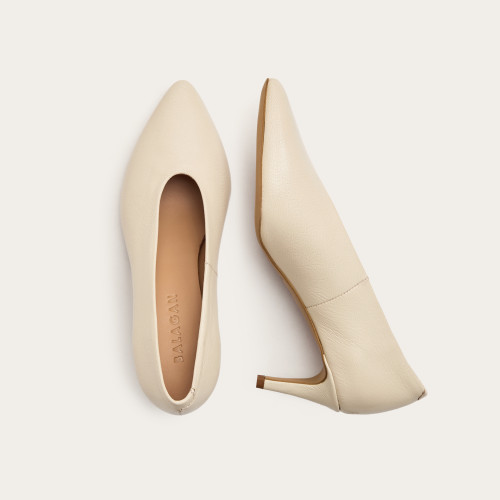 Schpitz Heels, cream | Balagan Studio