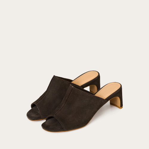 Ginaa slides, dark chocolate velvet | Balagan Studio