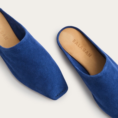 Bayit Slides, cornflower velvet | Balagan Studio