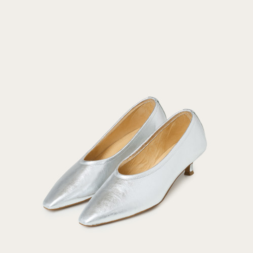 Basel Pumps, silver | Balagan Studio