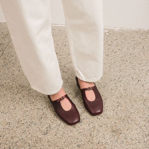 Circa czółenka, bordowy | Balagan Studio