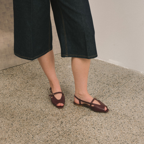 Athena Sandals, burgundy | Balagan Studio