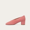 Leilot Heels, pink suede OUTLET