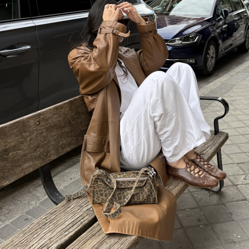 Roma baleriny, karmelowy wzór krokodyla | Balagan Studio