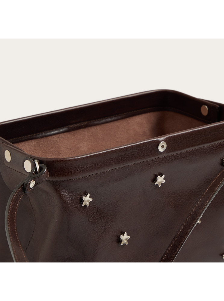 Rofe Bag M Wild Star, deep brown | Balagan Studio