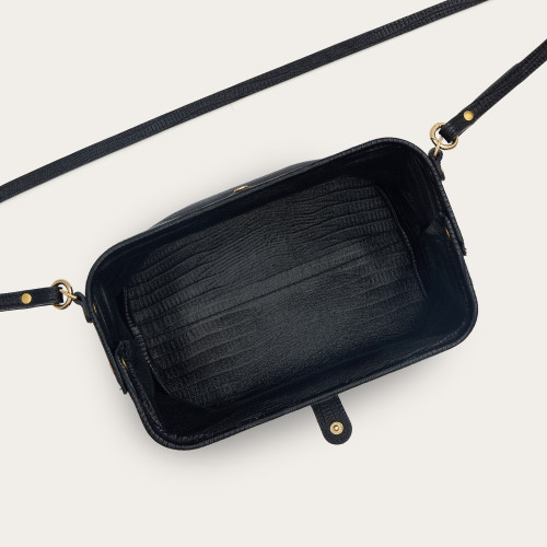 Rofe Bag M, black lizard | Balagan Studio