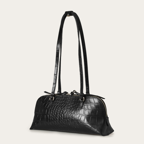 Ella Bag M, black croco | Balagan Studio