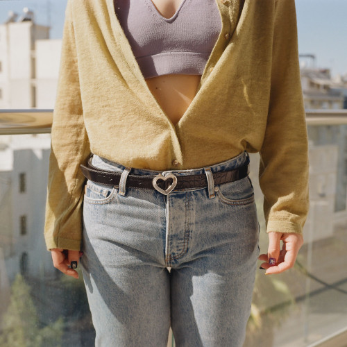 Love Belt, black croco | Balagan Studio
