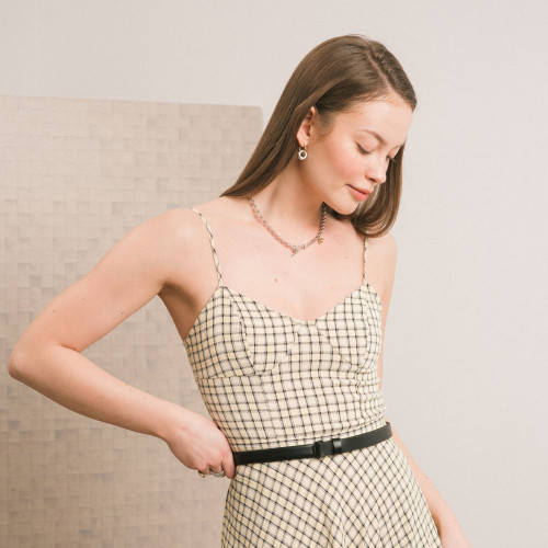 Thin belt without a buckle, black | Balagan Studio