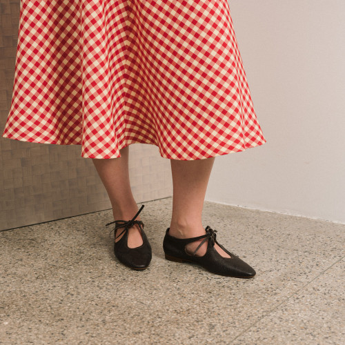 Isla Flats, brown python pattern | Balagan Studio