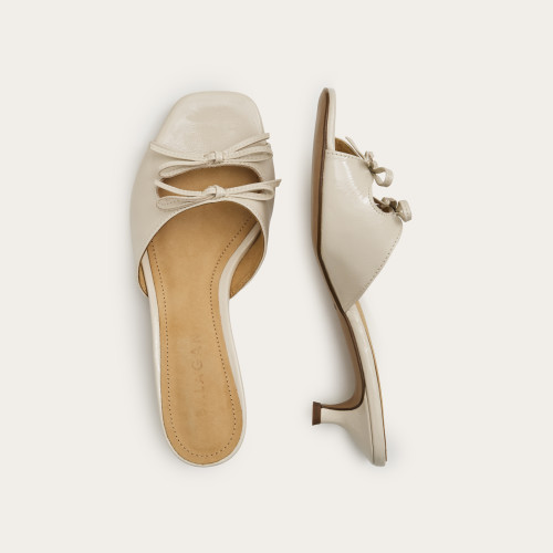 Harper slides, cream gloss | Balagan Studio