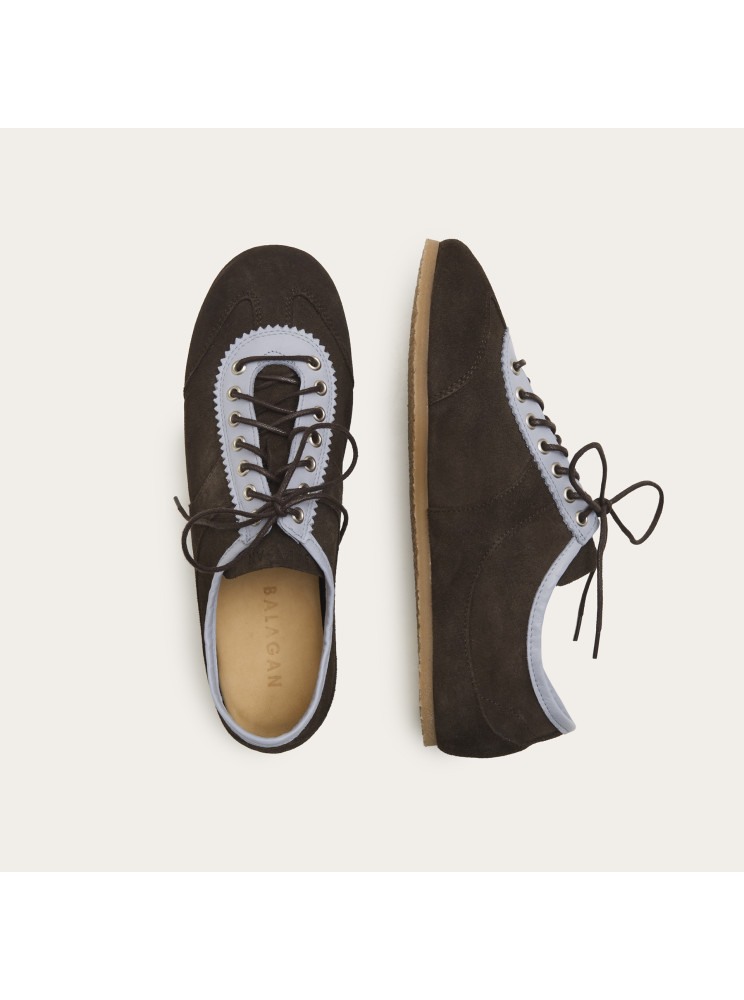 Milano Sneakers, dark chocolate velvet | Balagan Studio