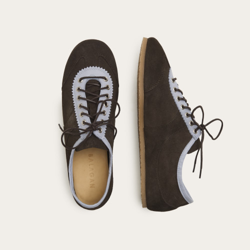 Milano Sneakers, dark chocolate velvet | Balagan Studio