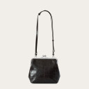 Lavinia Bag M, brown croco