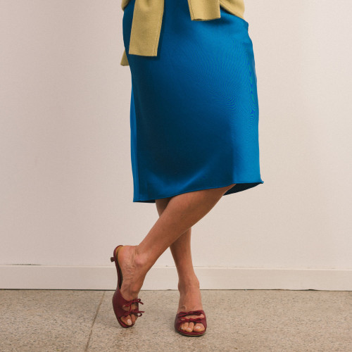 Harper klapki, bordowy | Balagan Studio