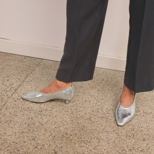 Basel Pumps, silver | Balagan Studio
